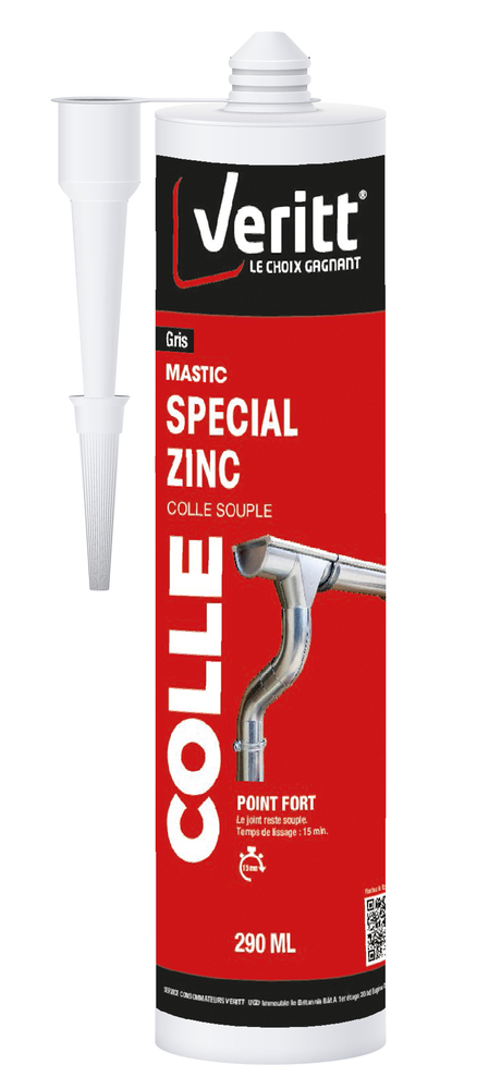 Mastic Spécial Zinc Veritt Gris 290ml