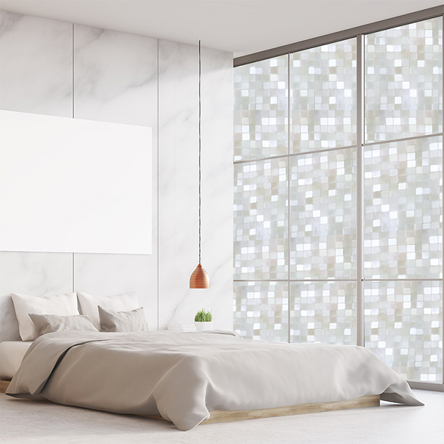 Film vitrostatique Patch effet dépoli pour vitres, vendu au métrage.