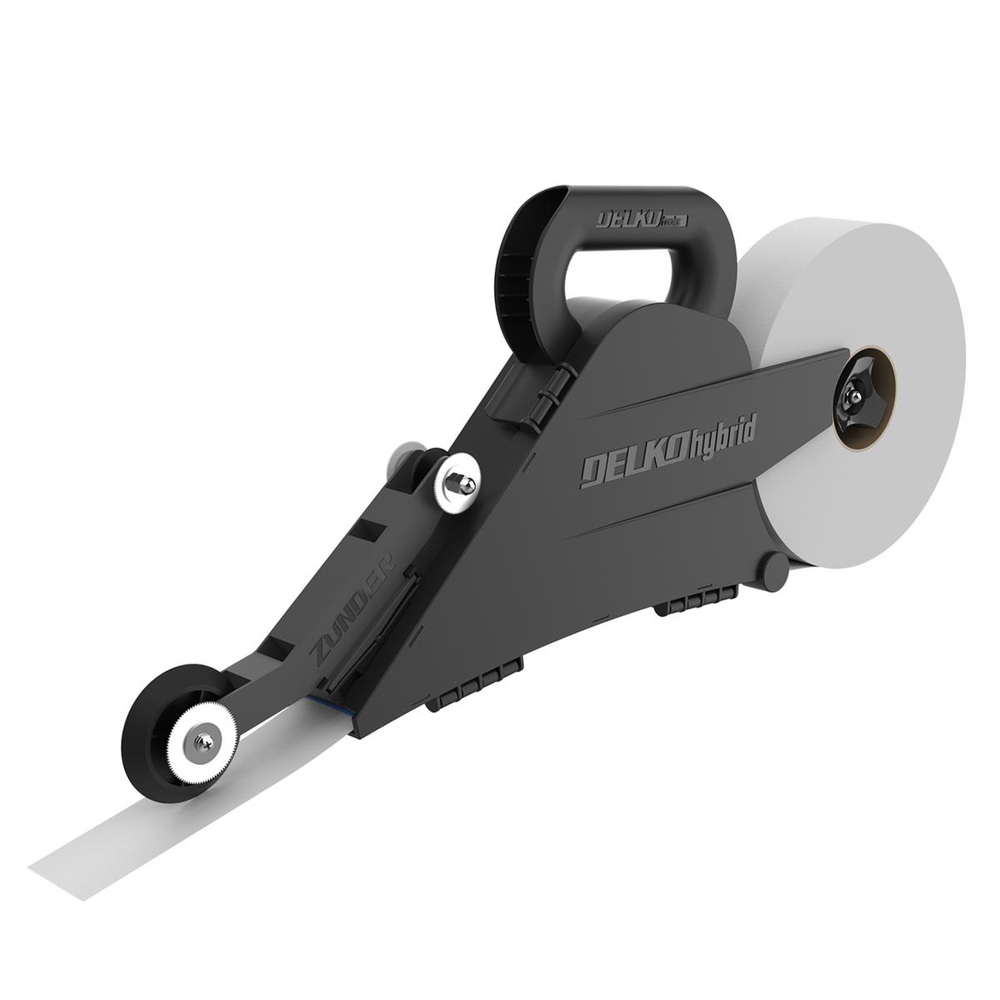 Banjo Hybrid Delko, outil de plaquiste pour l'application simultanée de bandes à joint et d'enduit