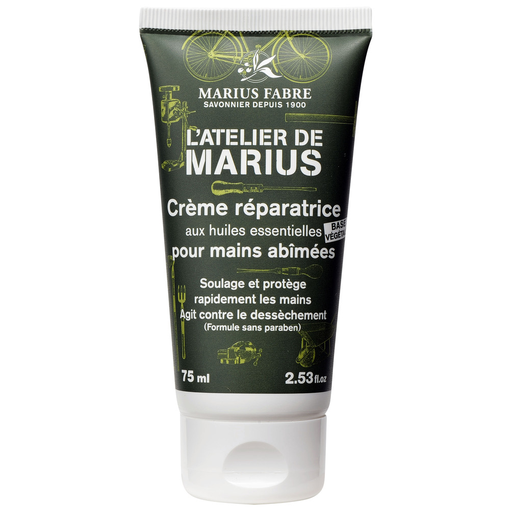 Tube de crème pour les mains Marius Fabre 75 ml pour une hydratation intense