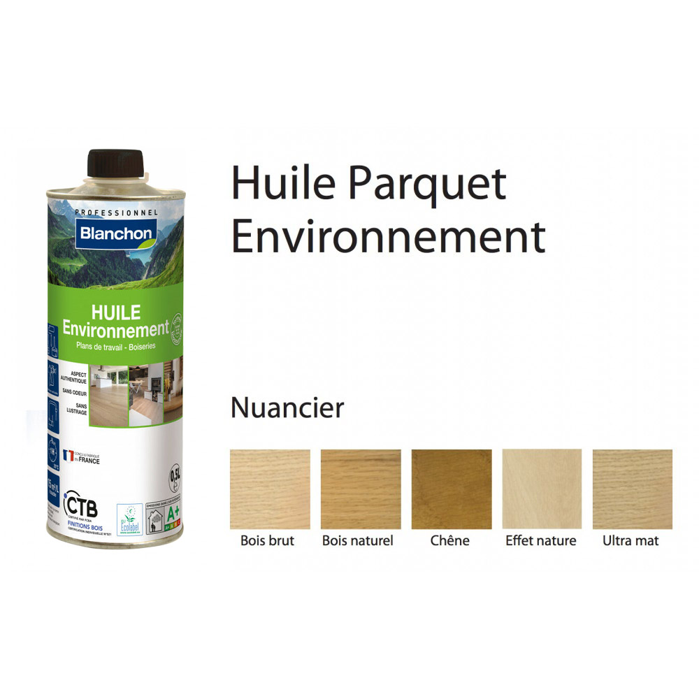 Huile Environnement Bois Naturel 0.5L