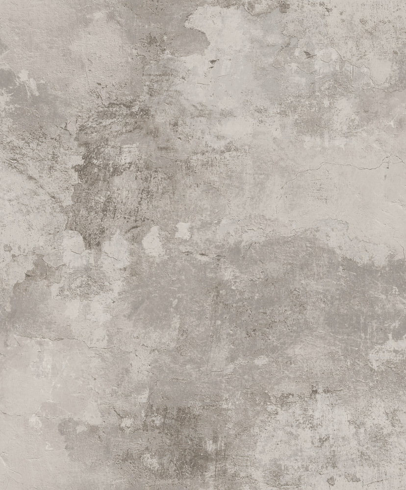 Papier peint vinyle grainé sur intissé Old Town gris, motif aspect vieilli