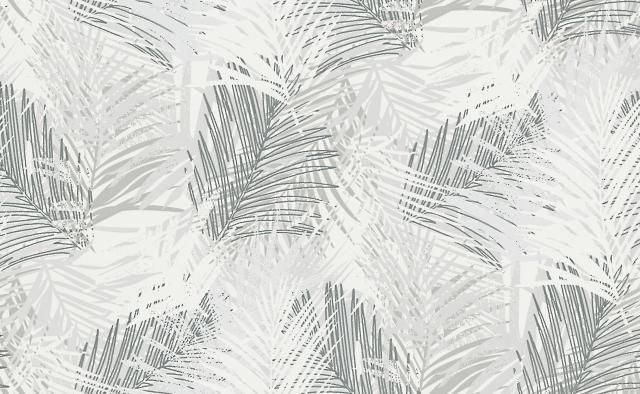 10350-10 - Papier Peint Vinyle Expansé Sur Intissé Feuillage Gris