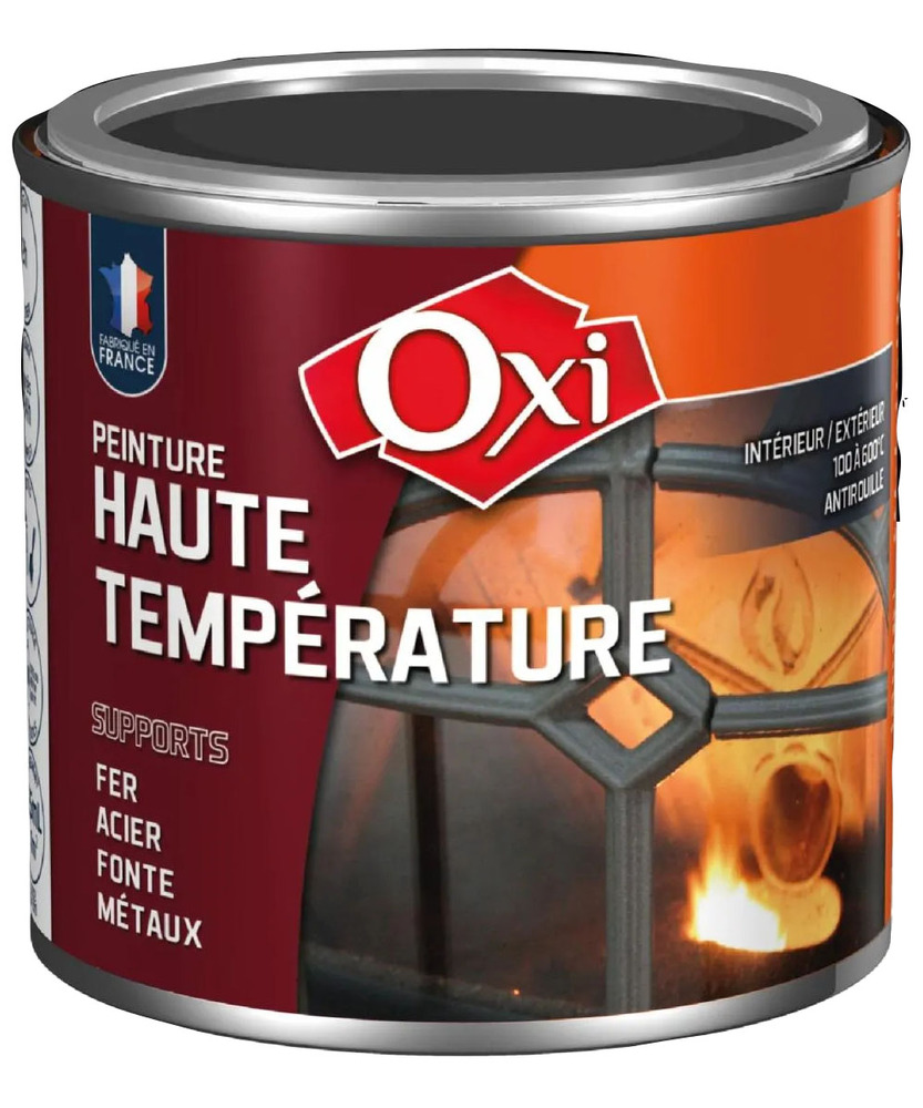 Peinture Haute Température Noir 0.125L