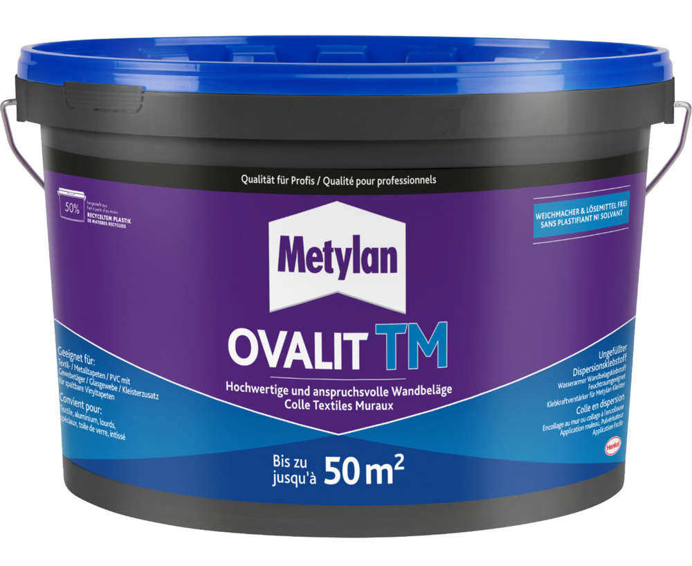 Colle Textiles Muraux Ovalit TM 10 kg