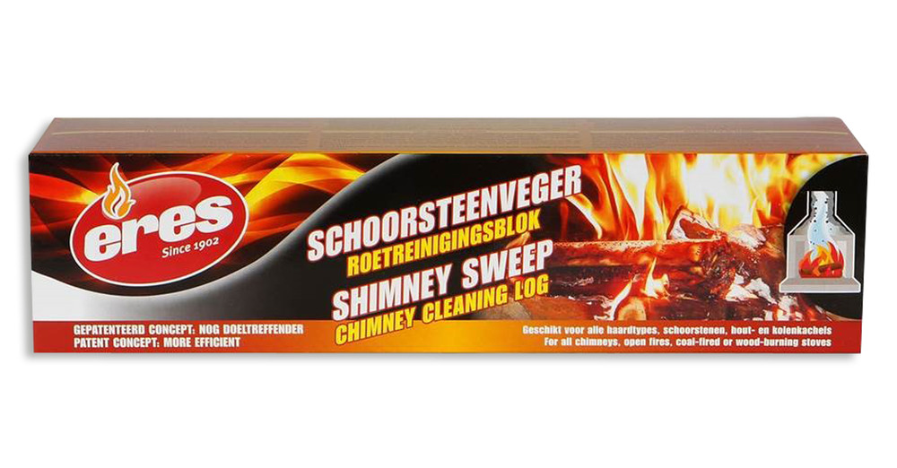 Bûche de Ramonage 1.1 kg pour entretien des conduits de cheminée et poêles à bois