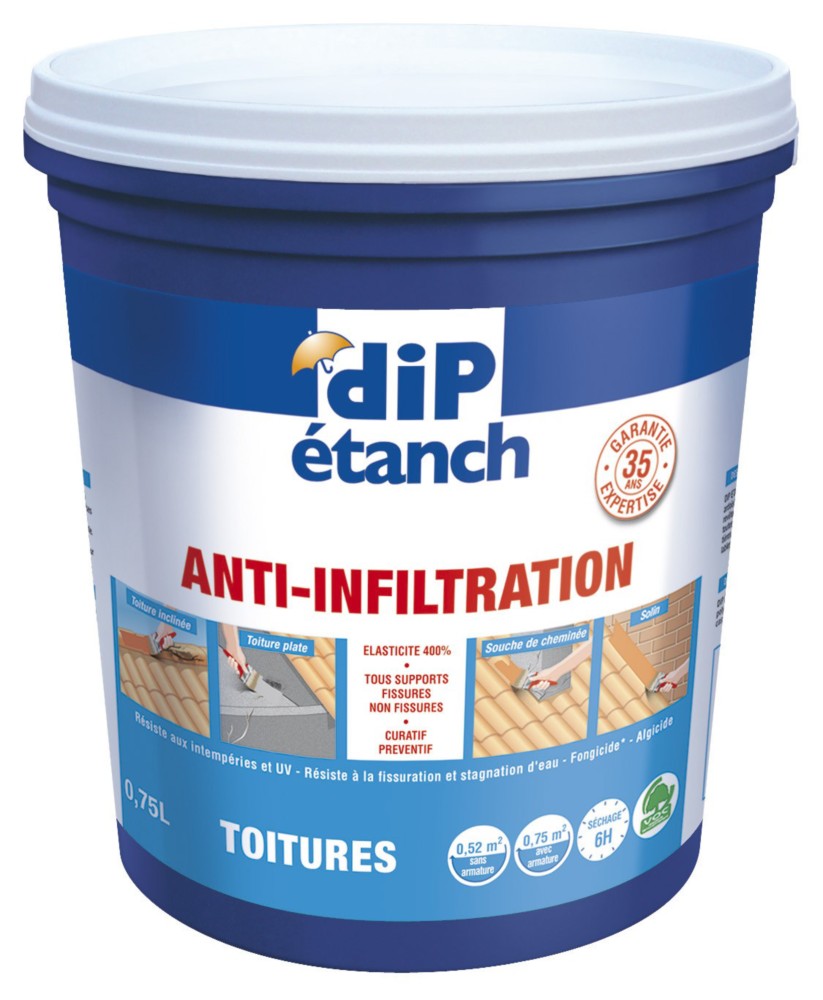 Dod Dip Etanch Toit Blanc 0l75