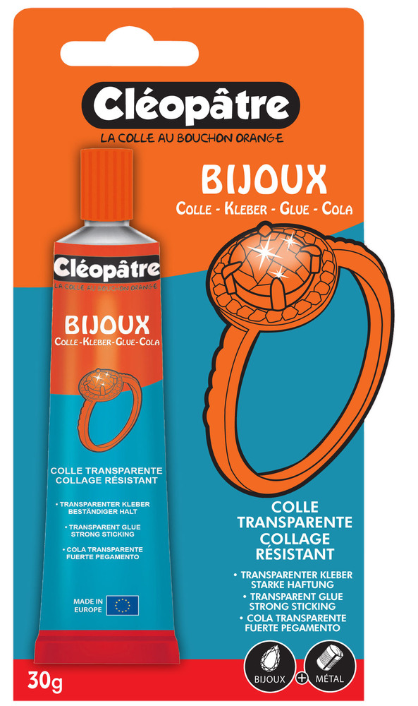 Colle Bijoux Cléo'Tech Tube 30 g Sous Blister