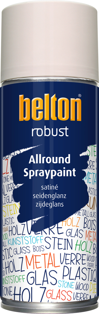 Bombe aérosol de peinture de finition Satin Robust 400 ml pour un rendu satiné durable