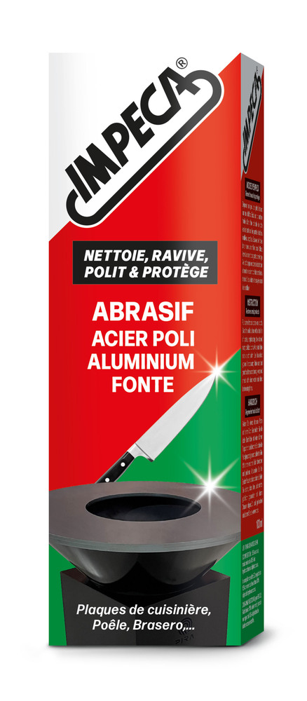 Nettoyant Rénovateur Abrasif Acier Poli Aluminium Fonte 100ml