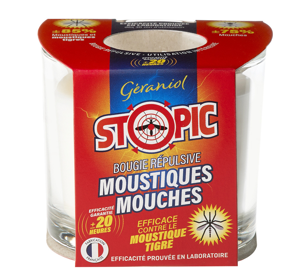 Bougie Répulsive Moustiques Mouches 20h TP19