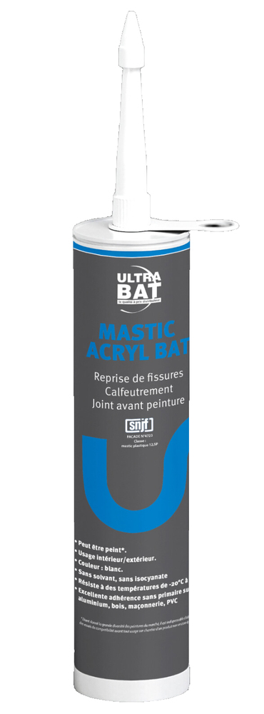 Mastic Acryl Bat Blanc 300ml