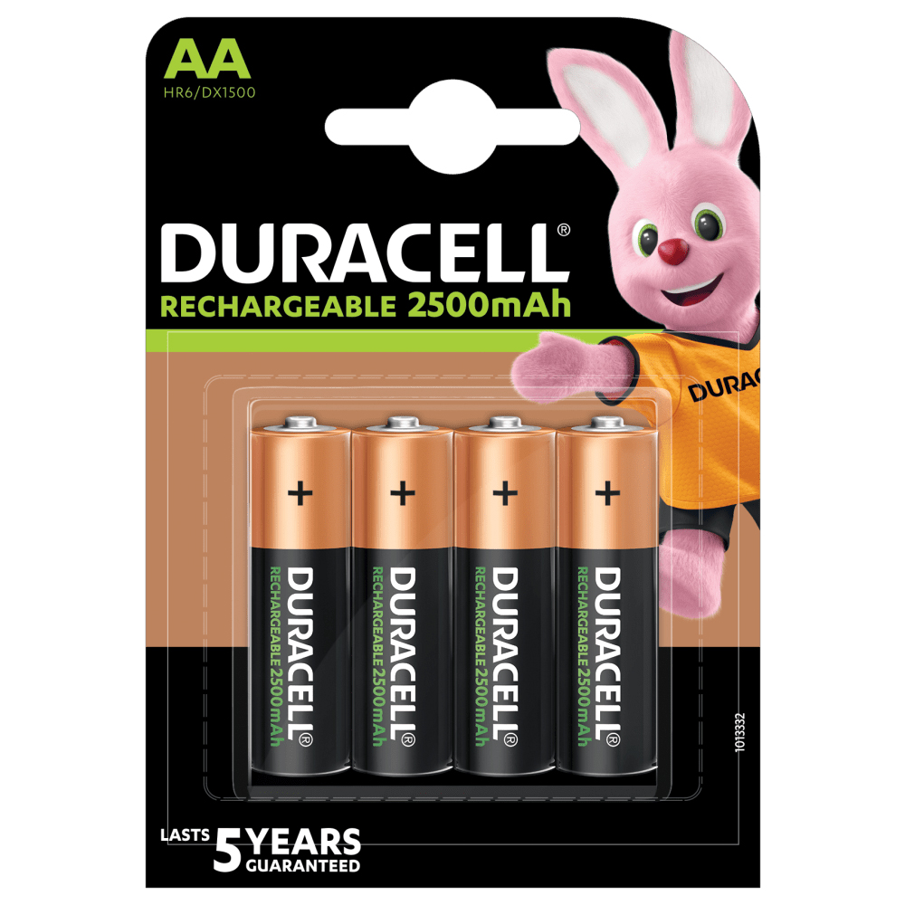 Piles rechargeables AA/HR6 2500mAh lot de 4 sous blister