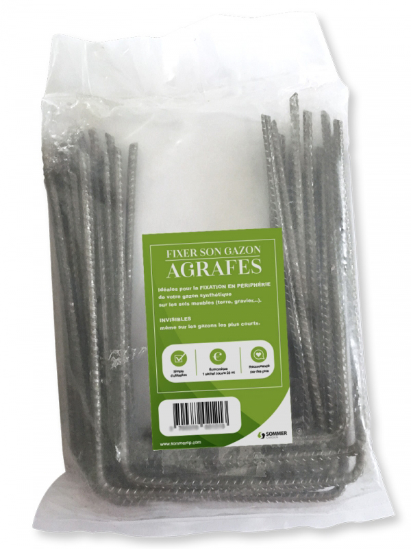 Agrafes à Gazon 15x10x15cm Sachet de 20 