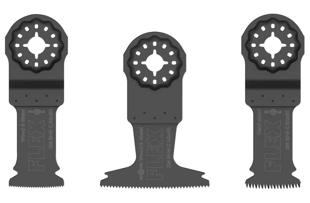 Set de 3 Lames Multi-Tool Bois et Métal pour outils oscillants