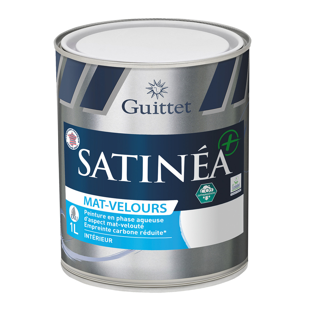 Peinture intérieure mate Satinéa+ Bas Carbone Mat Velours pour murs et plafonds
