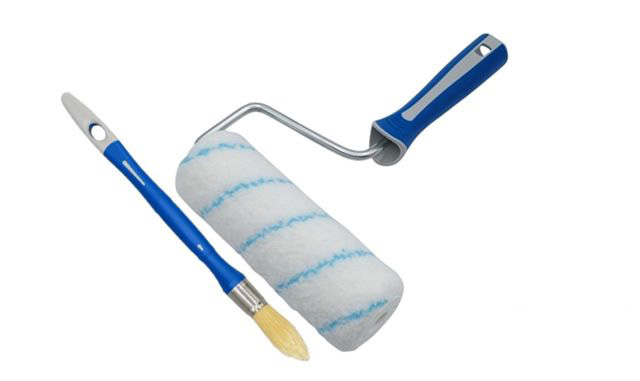 Ensemble à peindre pour peinture velours avec rouleau et pinceau