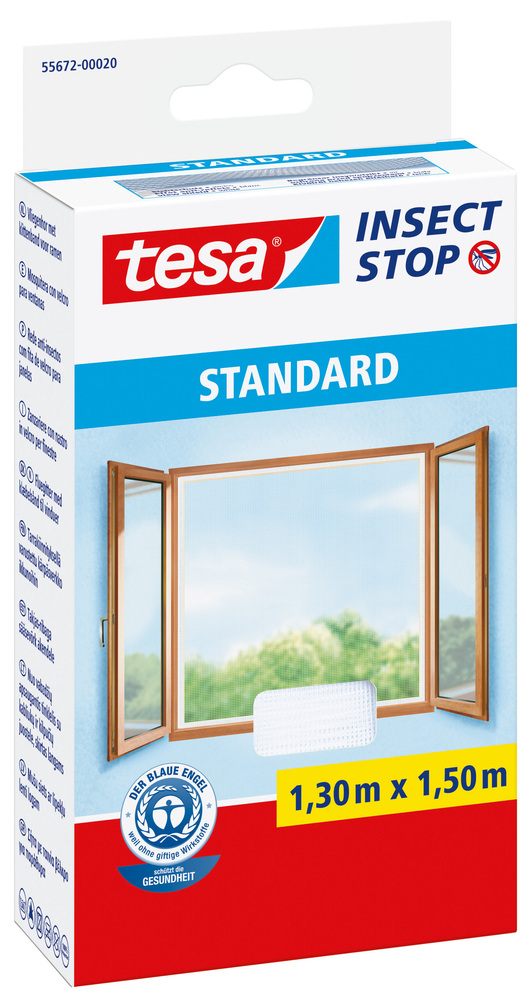 Moustiquaire de fenêtre blanche 1.30 m x 1.50 m maille fine pour une protection efficace