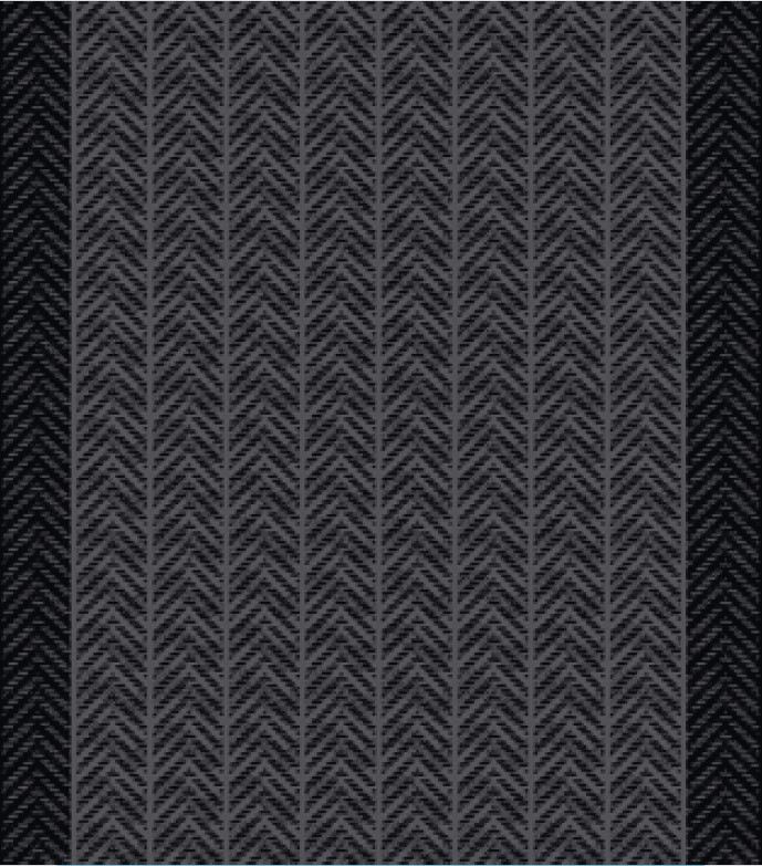 Tapis de passage noir motif chevrons résistant 0,66 x 15 m