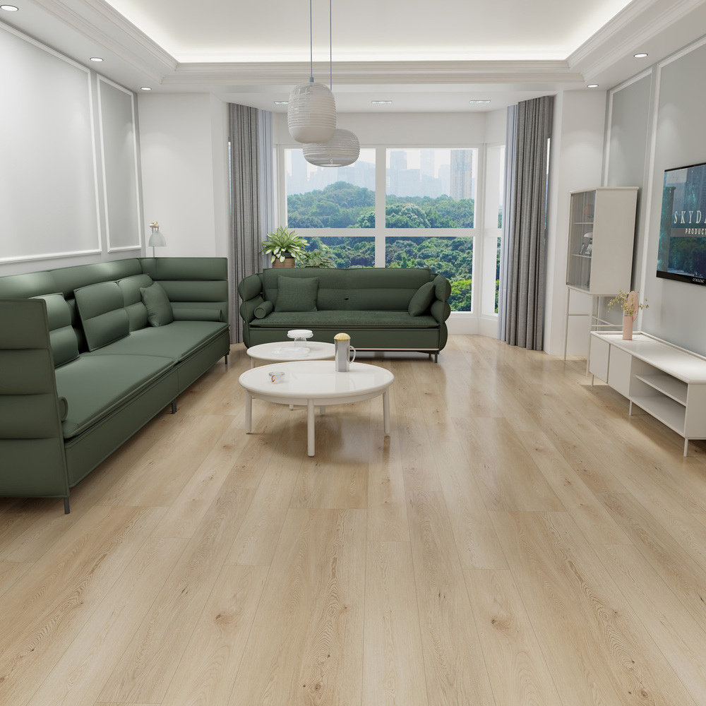 Lame de sol LVT clipsable avec sous-couche intégrée, aspect bois clair La Légende Floride