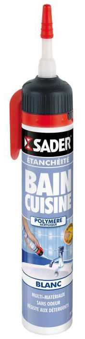 Mastic Bain & Cuisine Blanc 200 ml Sans Pistolet