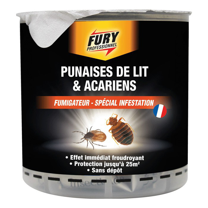 Fury Fumigateur Punaises de Lit et Acariens 25m²