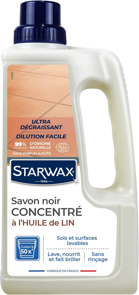 Savon Noir à l'Huile de Lin 1L