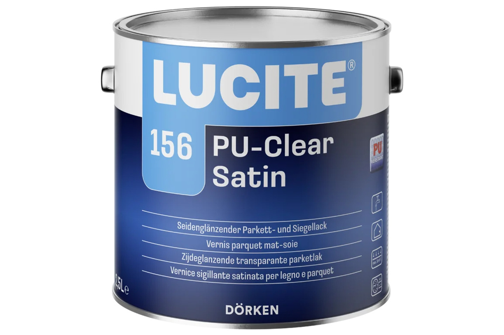 Lucite Vernis Vitrificateur 156 PU-Clear Satin Incolore 2.5L