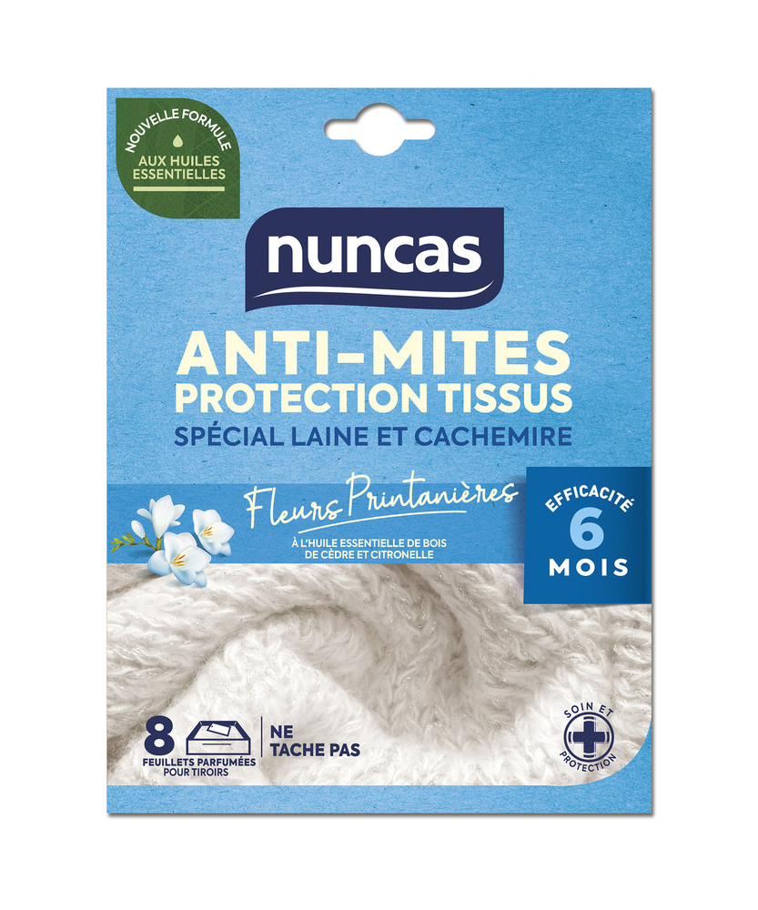 Anti-Mites Tiroirs Protection Tissus 8 Feuillets
