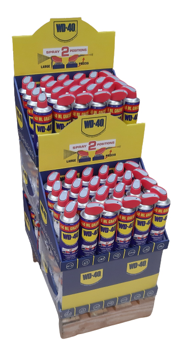 WD 40 Multifonction Spray Double Position 400 ml + 40 ml Gratuit Box de 120