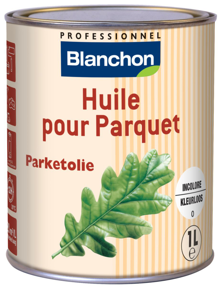 Huile pour parquet incolore 1L, protectrice et naturelle pour le bois
