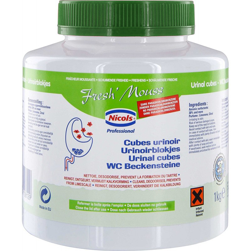 Cubes Parfumés Pour Urinoir Fresh Mousse 1 kg