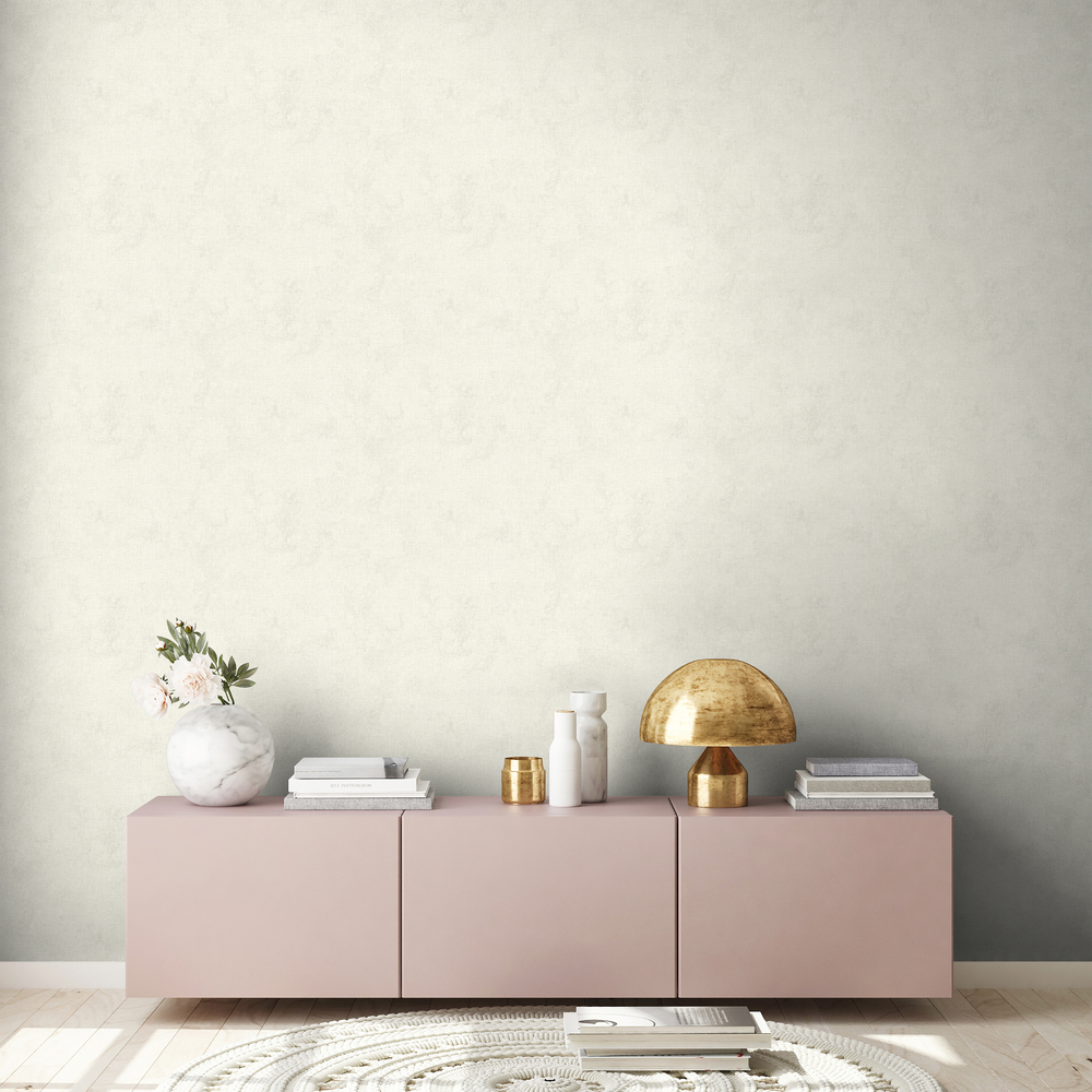374311 - Papier Peint Vinyle sur Intissé Uni New Walls Ecru