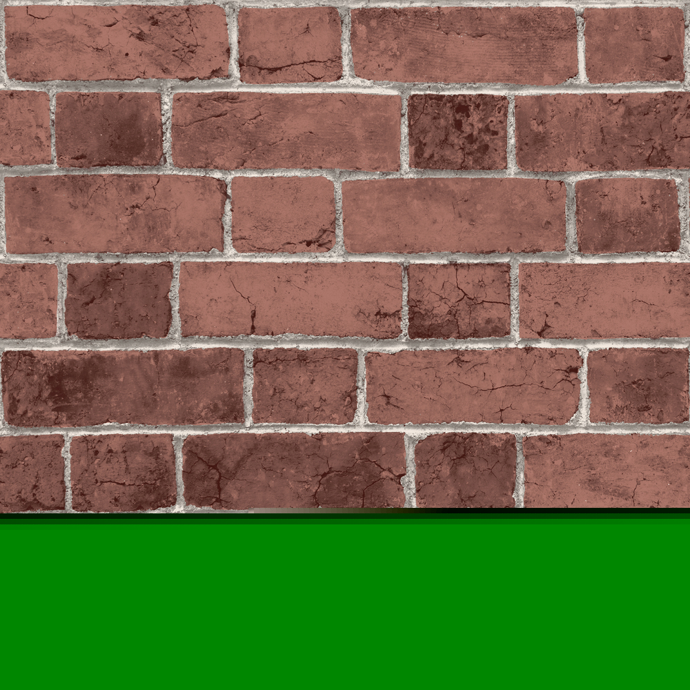 Papier peint expansé sur intissé motif briques rouges avec effet 3D relief