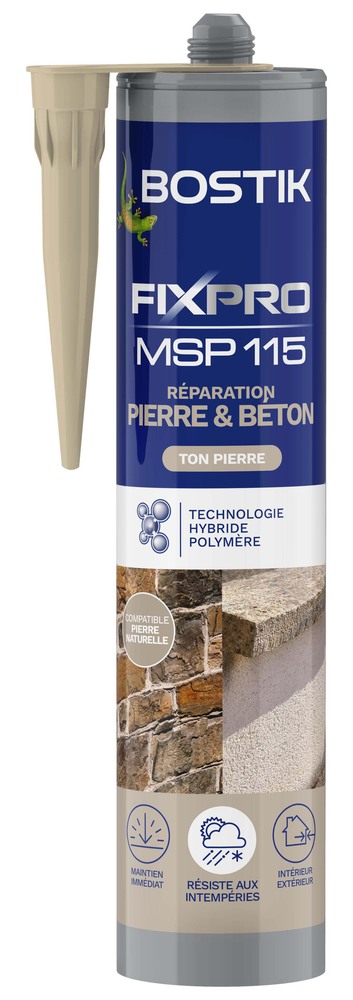 Colle de Réparation MSP 115 pour Pierre et Béton 290 ml