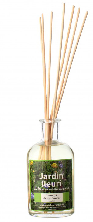 Diffuseur de parfum d'ambiance à bâtonnets Bambous Parfumés Jardin Fleuri 100 ml