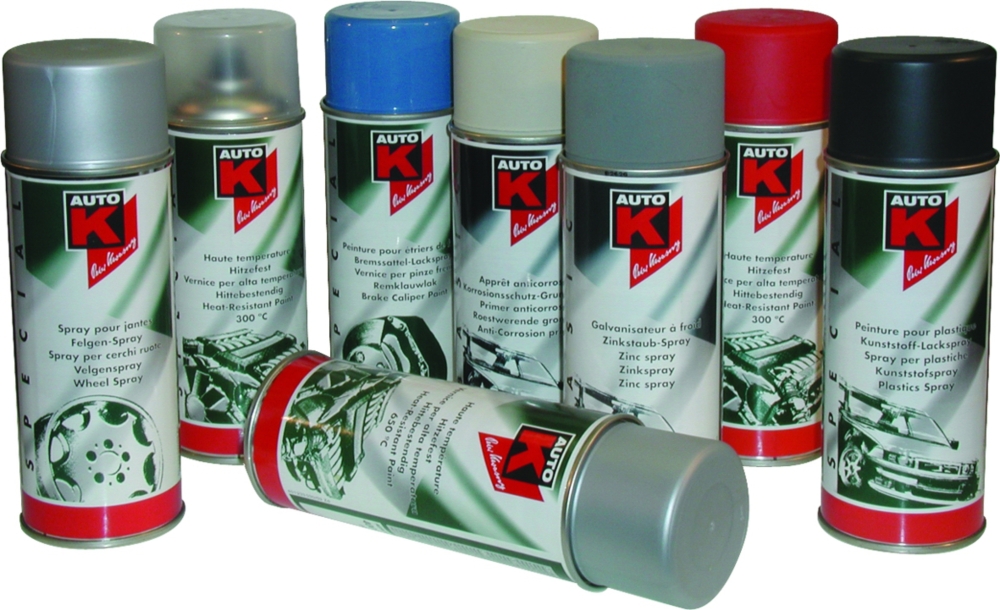 Peinture spéciale plastique gris anthracite aérosol 400ml AUTO K DOD