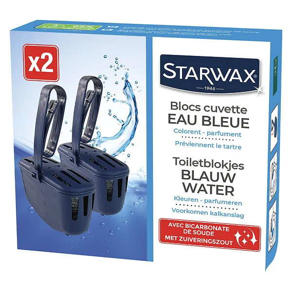 Blocs Eau Bleue Cuvette WC 2 x 40 g