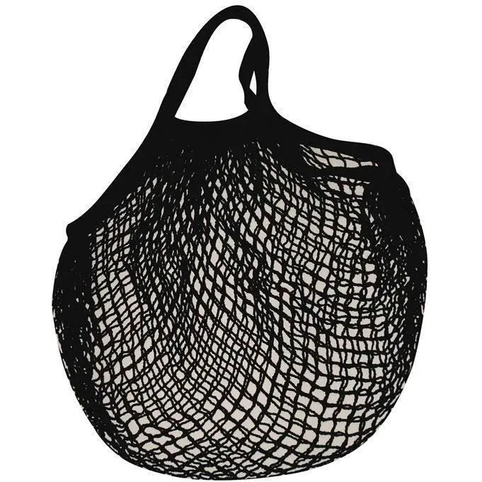 Sac Filet en Coton Noir