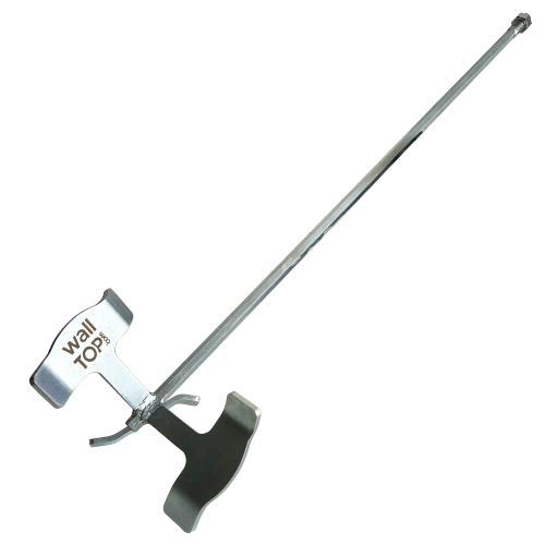 Mélangeur d'enduit en acier galvanisé, 3 pales et filet M14, accessoire robuste pour malaxeur professionnel