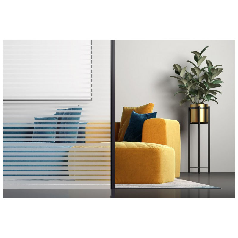 Film dépoli INT236 à bandes fines dégressives pour vitrage, rouleau de 1.52 x 5 m