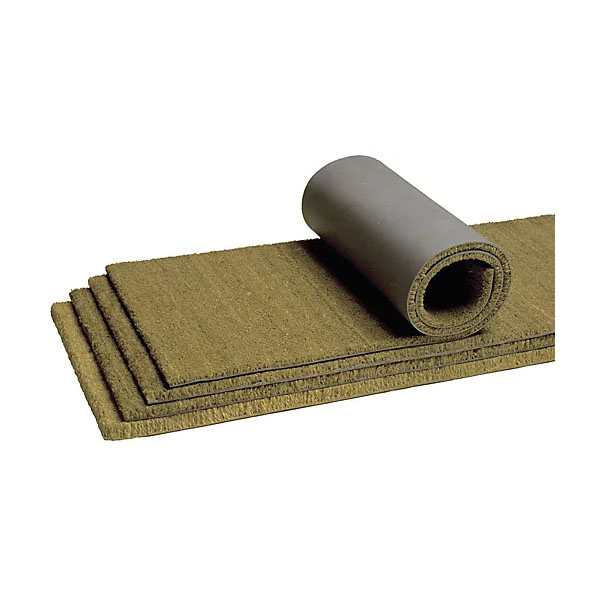Tapis d'accueil brosse en coco écru, épaisseur 17 mm, en fibres naturelles