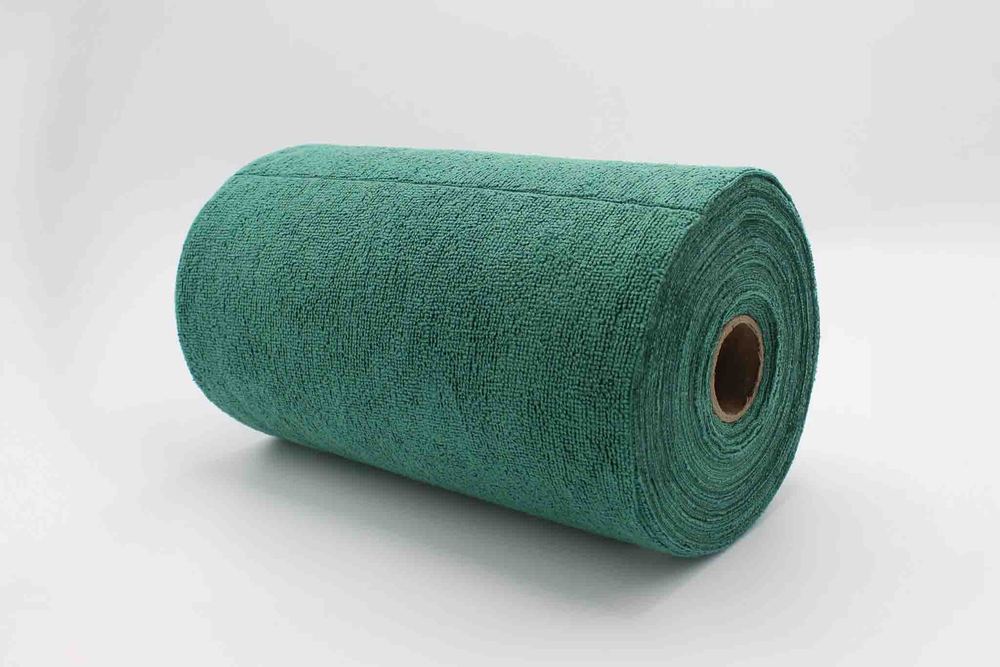 Bobine d'Essuyage Microfibre Vert 75 Feuilles 30 x 30 cm