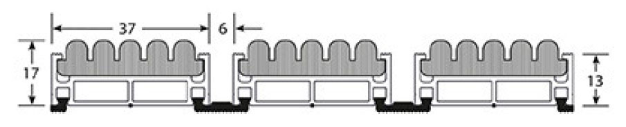 Olympe Tapis D'accueil Petits Deniers 17 mm Anthracite