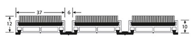 Olympe Tapis D'accueil Polyamide 12 mm Anthracite