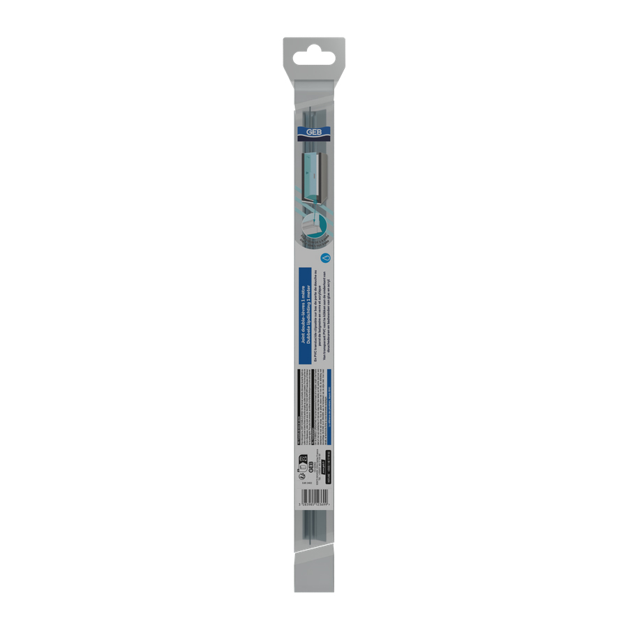 Joint Bas Porte de Douche à Double Lèvres 1 m x 5/8 mm