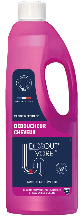 Déboucheur canalisations liquide spécial cheveux 900 ml