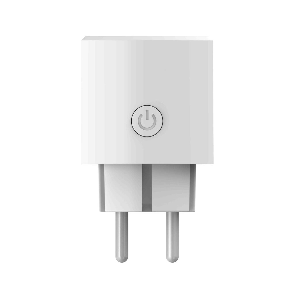 Prise connectée murale 16A blanche pour le contrôle à distance des appareils électriques