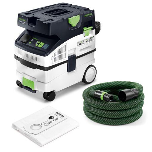 Aspirateur de chantier CLEANTEC CTL MIDI I, compact et sur roues