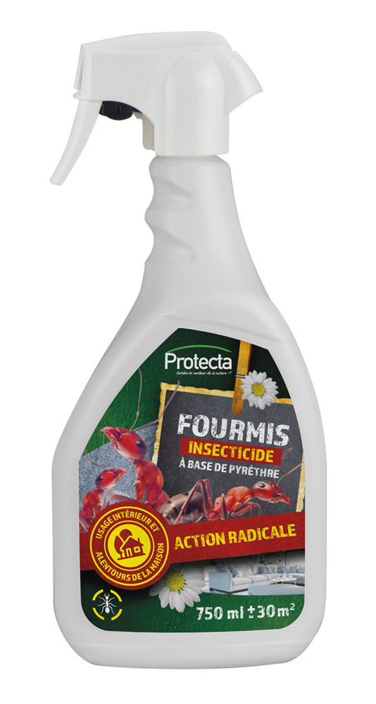 Insecticide Anti-Fourmis TP18, flacon pulvérisateur de 750 ml, prêt à l'emploi